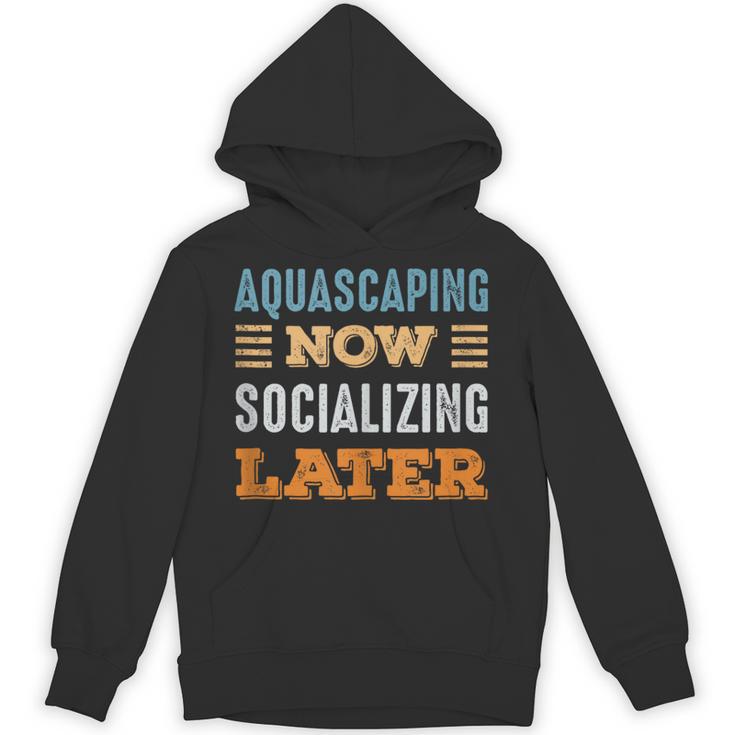 Aquascaping Now Minimal Socializing Introvert Vintage Unisex Hoodie