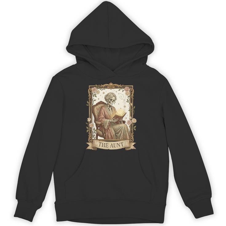 The Aunt Tarot Card Women Skeleton Aunty Book Lover Unisex Hoodie