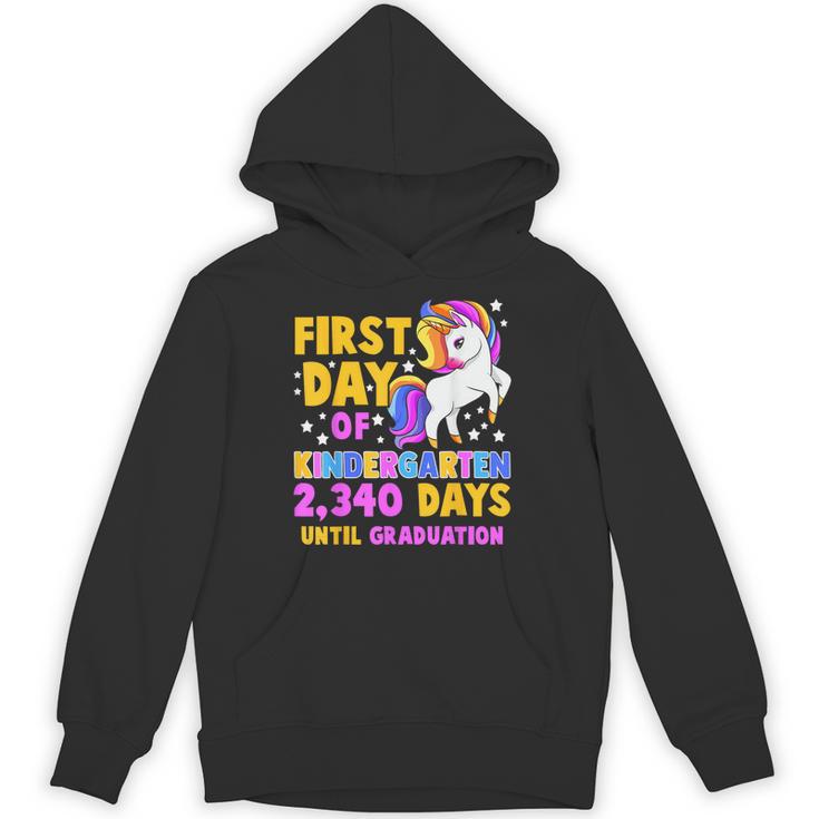 Back To School First Day Of Kindergarten Graduation Unicorn Unisex Hoodie
