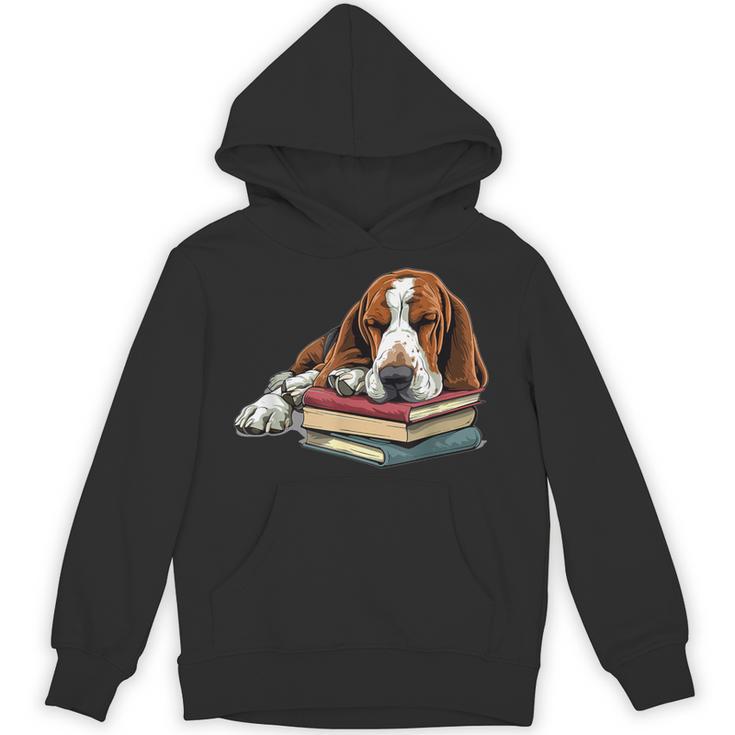 Basset Hound Books Dog Breed Graphic Unisex Hoodie