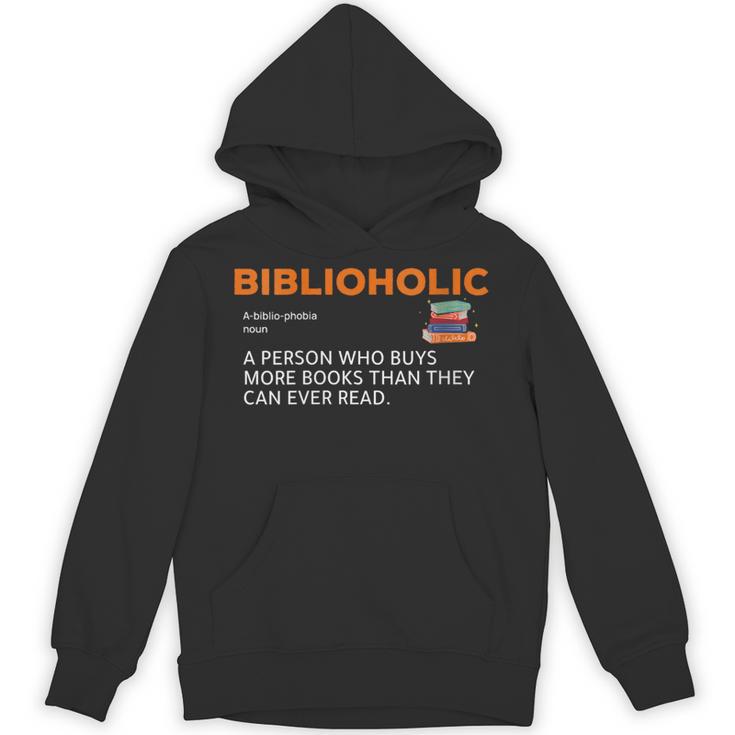 Biblioholic Definition Reading Nerd Book Lovers Geek Unisex Hoodie