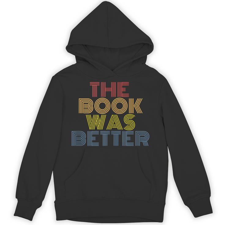 The Book Was Better Retro 70s Vintage Unisex Hoodie
