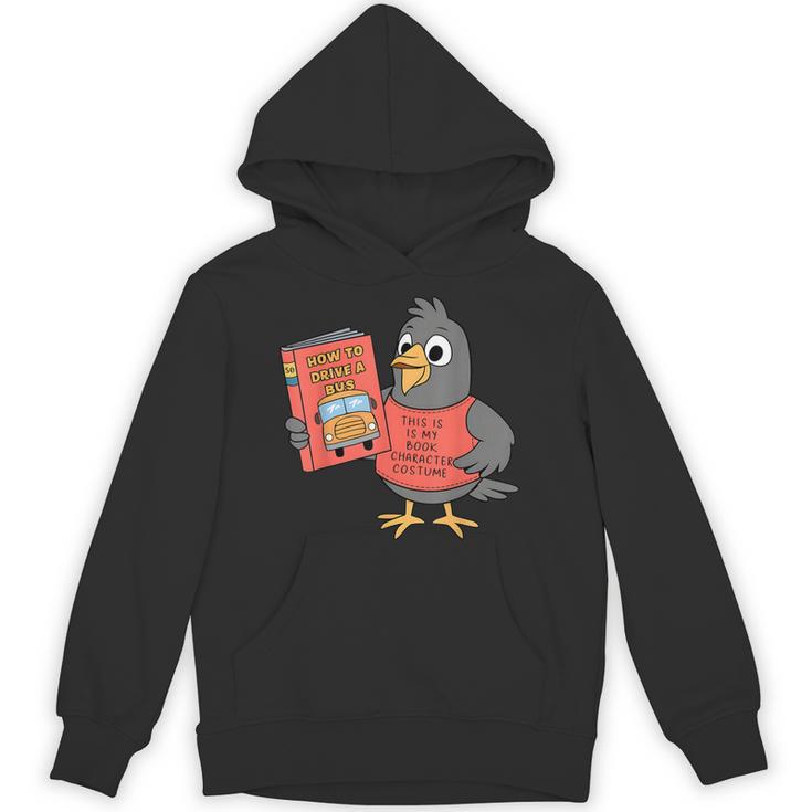 This Is My Book Character Costume- Pigeon Kids Reading Unisex Hoodie