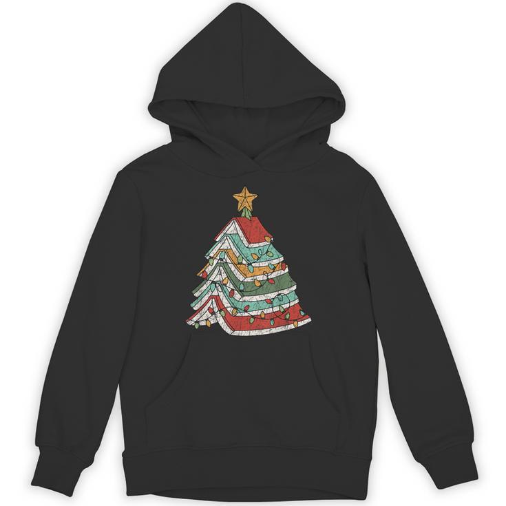 Book Christmas Tree For Librarians Book Lovers Unisex Hoodie