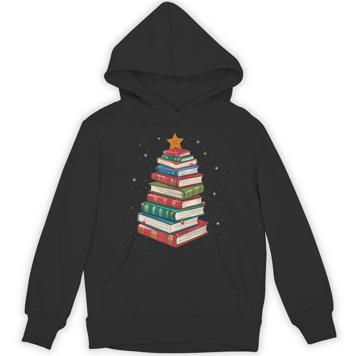 Book Christmas Tree Book Lover Teacher Librarian Men Women Unisex Hoodie