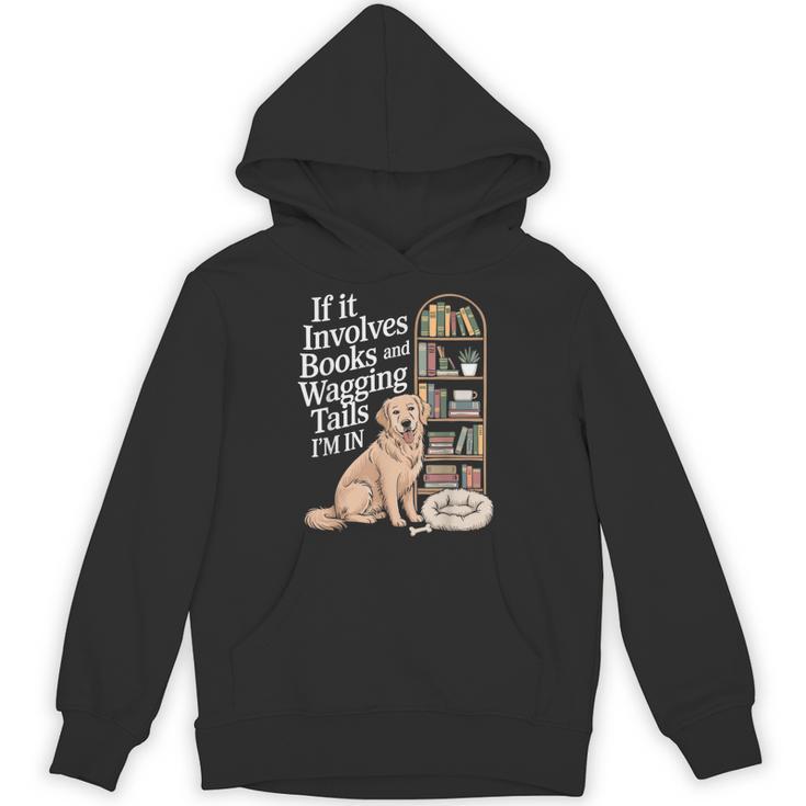 Book And Dog Lover Bookworm Reader Book Lover Unisex Hoodie