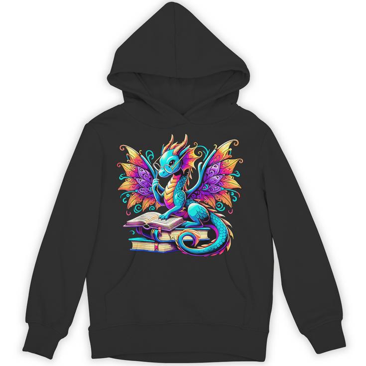 Book Dragon Reading Unisex Hoodie