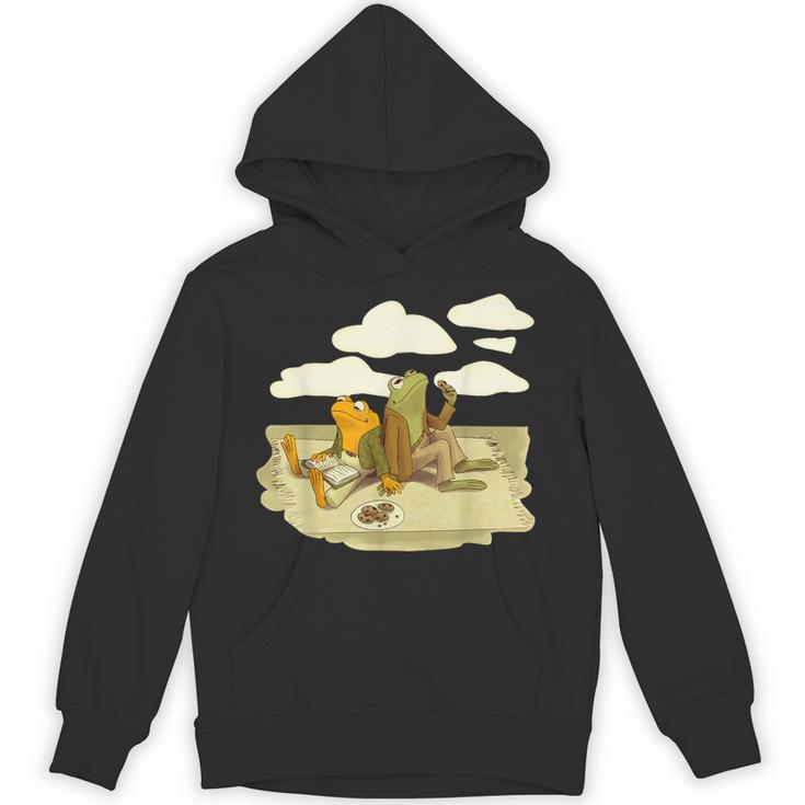 Book Frog Toad Vintage Book Frog Book Frog Reading Book Unisex Hoodie