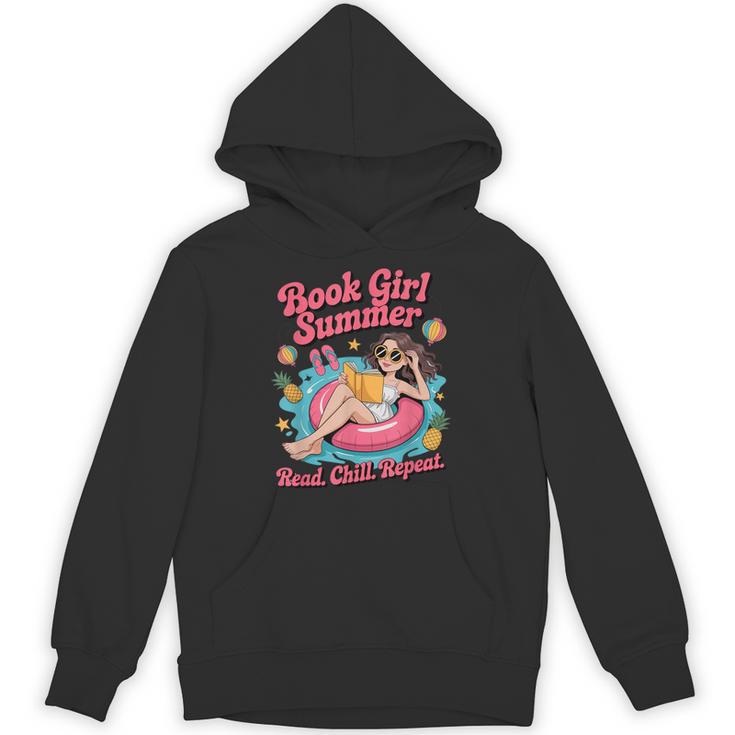 Book Girl Summer Beach Vacation Book Lover Unisex Hoodie