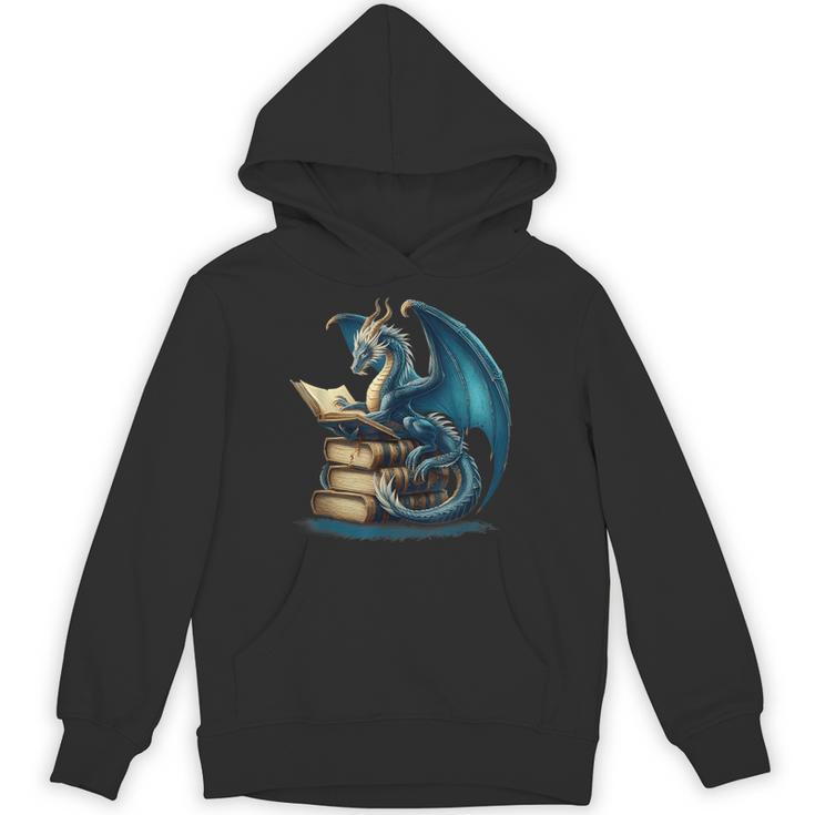 Book Lover Bookworm Reading Books Dragon Sci-Fi Character Unisex Hoodie