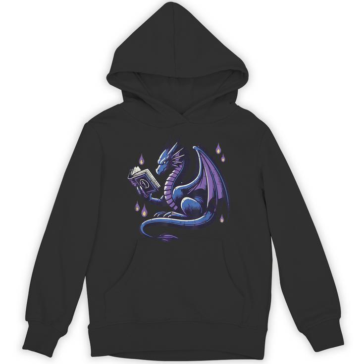 Book Lover Dragon Reading Cool Fantasy Women Girls Kids Men Unisex Hoodie