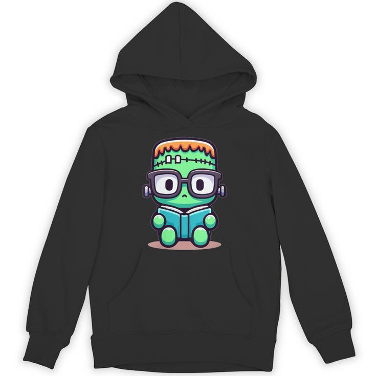 Book Lover Frankenstein's Monster With Reading Glasses Unisex Hoodie