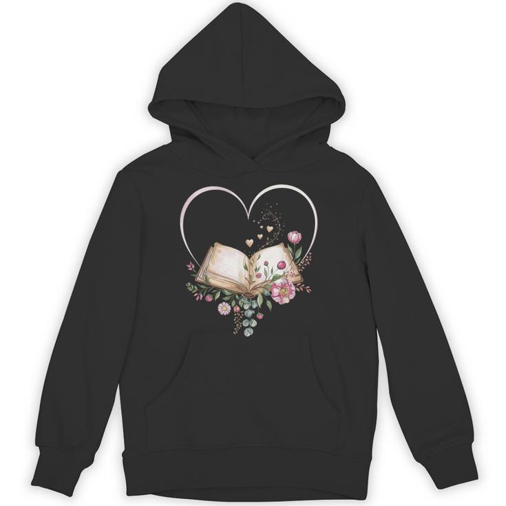 Book Lover Heart Shaped Reading Art Librarian Unisex Hoodie