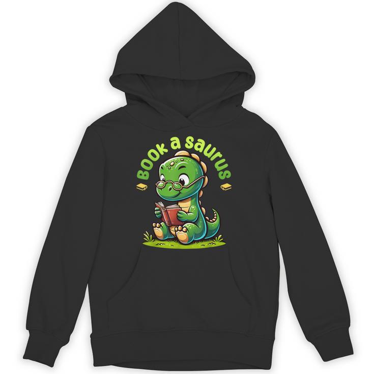 Book A Saurus Bookasaurus Dinosaur Book Girls Boys Toddler Unisex Hoodie