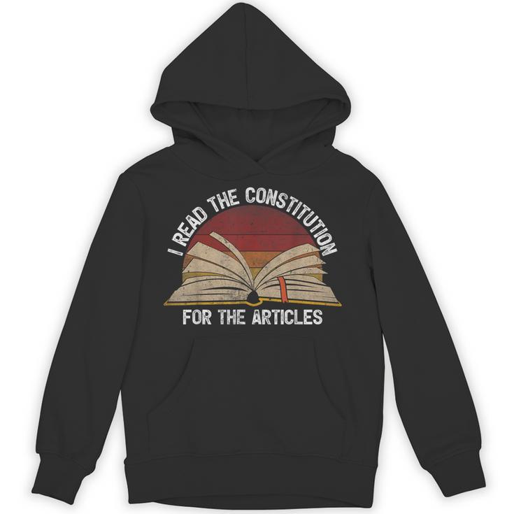 Book Vintage I Read The Constitution For The Articles Unisex Hoodie