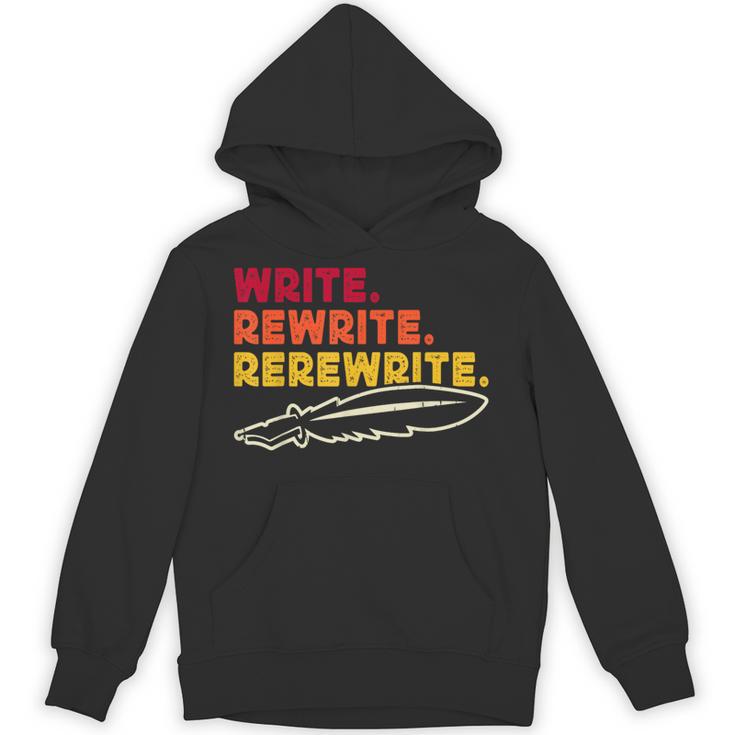 Book Writer Quote Author Journalist Rewrite Novelist Unisex Hoodie