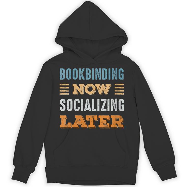 Bookbinding Now Minimal Socializing Introvert Vintage Unisex Hoodie Bookbinding Now Minimal Socializing Introvert Vintage Unisex Hoodie