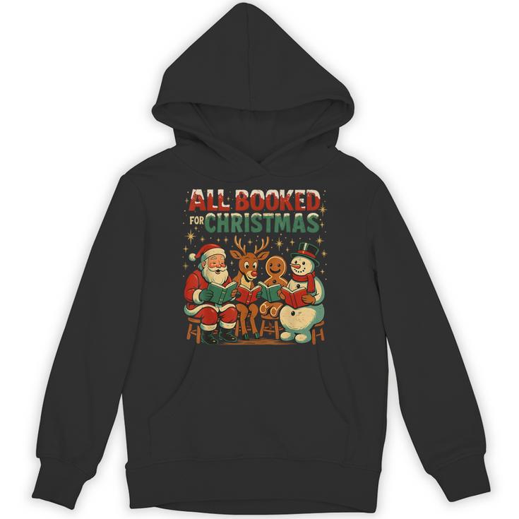 All Booked For Christmas Book Lover Unisex Hoodie
