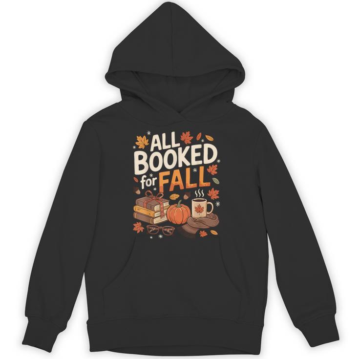 All Booked For Fall Pumpkin Books Thanksgiving Autumn Leaves Unisex Hoodie