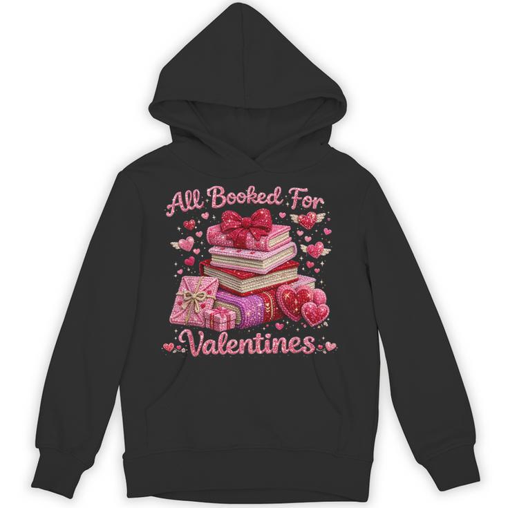 All Booked Valentine's Girly Teacher Coquette Love Unisex Hoodie