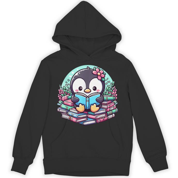 Bookish Penguin Heart A Readers Love Penguins Unisex Hoodie
