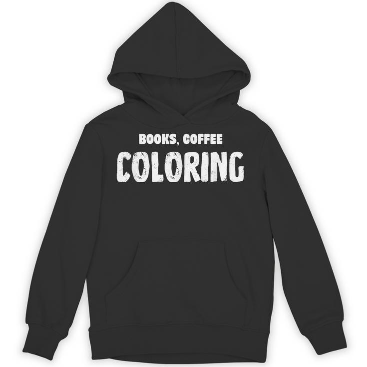 Books Coffee Coloring Unisex Hoodie