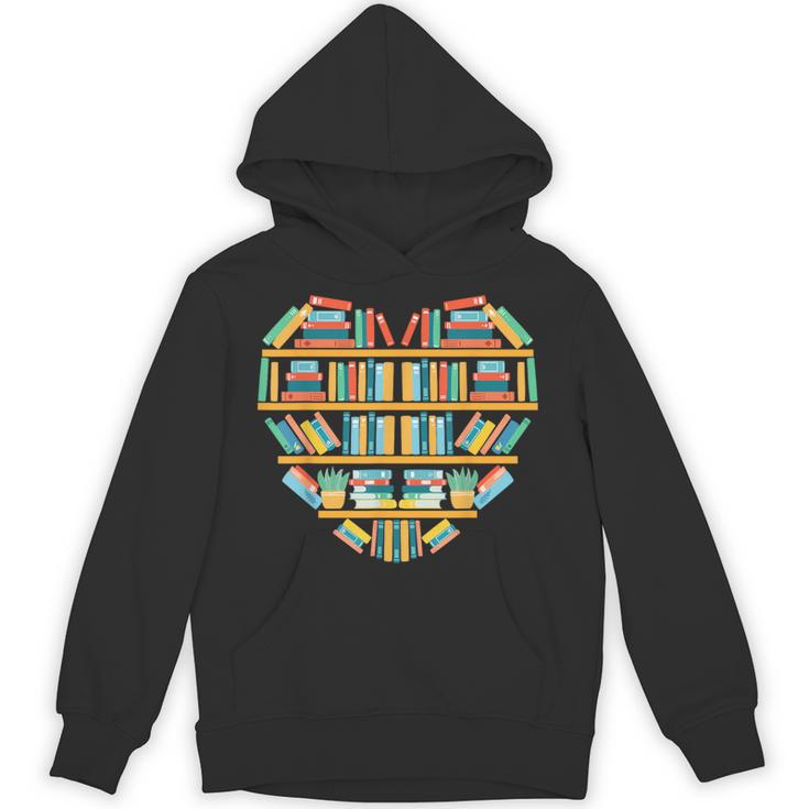 Bookshelf Heart Unisex Hoodie