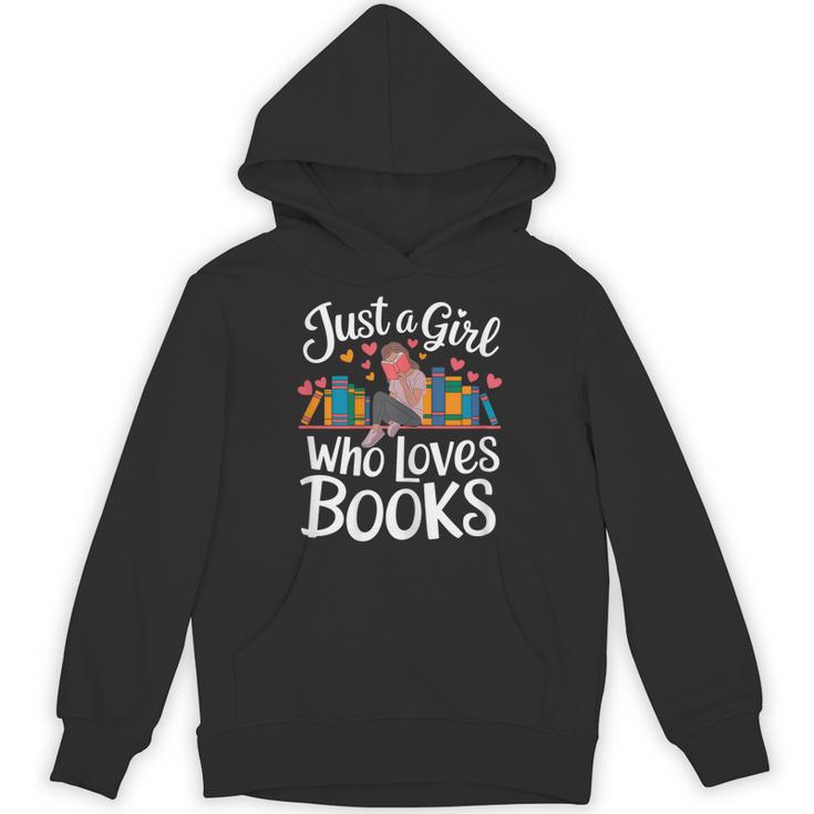 Bookworm Book Just A Girl Who Loves Books Unisex Hoodie