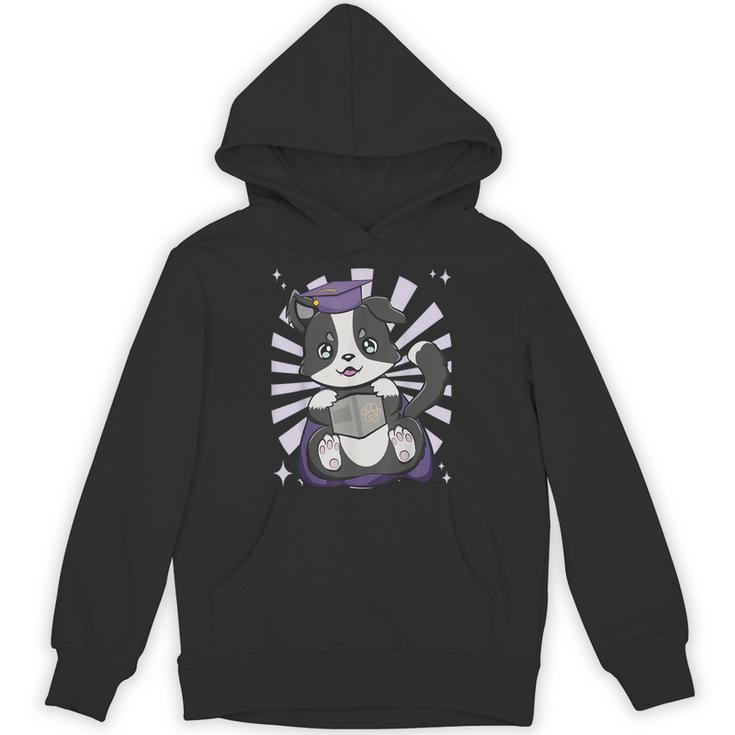 Border Collie Dog Lover Cute Anime School Graduation Men Women Kids Unisex Hoodie