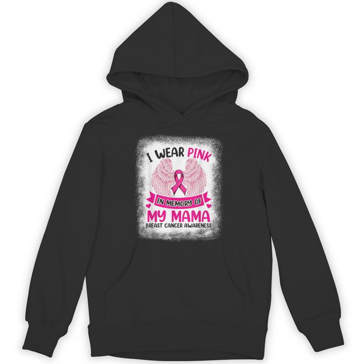 Breast Cancer Wings Shirt I Wear Pink In Memory Of My Mama Unisex Hoodie