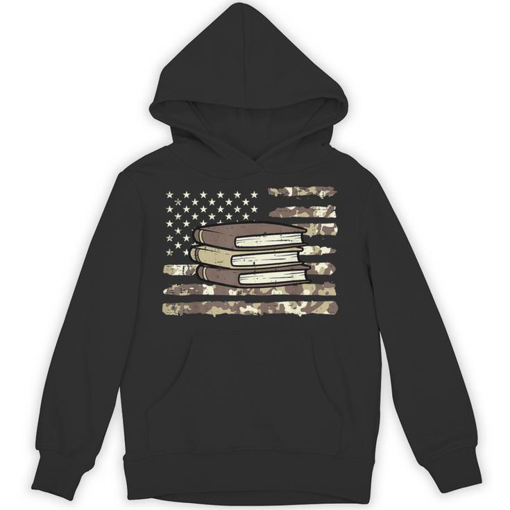 Camo Across America Read Reading Book Librarian Men Women Unisex Hoodie