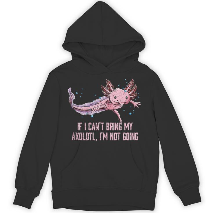 If I Cant Bring My Axolotl Im Not Going Salamander Introvert Unisex Hoodie