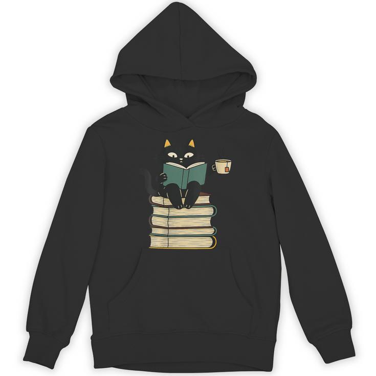 Cat Reading Book Unisex Hoodie