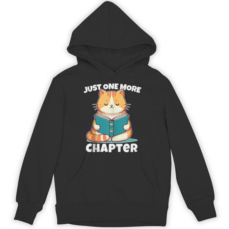 Cat Reading Books Bookworm Read One More Chapter Unisex Hoodie
