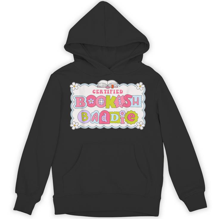 Certified Bookish Baddie Cute Book Lover Unisex Hoodie