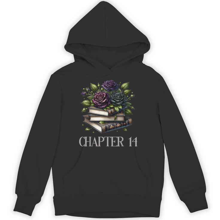 Chapter 14 14th Birthday Girls Book Lovers Gothic Flowers Unisex Hoodie