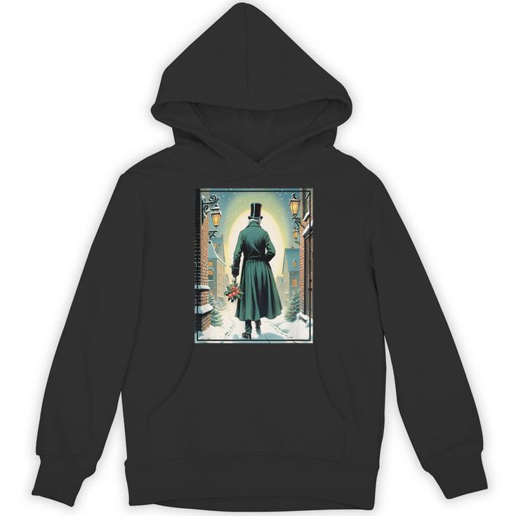 Charles Dickens Christmas Classic Book Ebeneezer Scrooge -Adults Kids Small Short Sleeve T-Shirt Unisex Hoodie