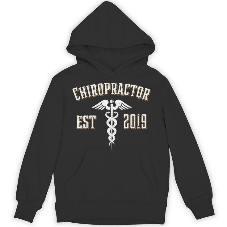 Chiropractor Est 2019 Graduate Chiro Graduation Art Print Unisex Hoodie