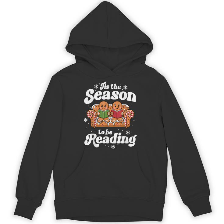 Christmas Book Lover Gingerbread Library Reading Bookaholic Unisex Hoodie