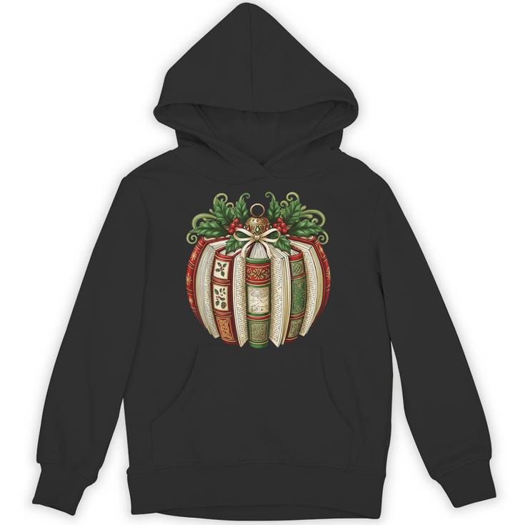 Christmas Book Ornament Bookworm Book Lover Men Women Unisex Hoodie