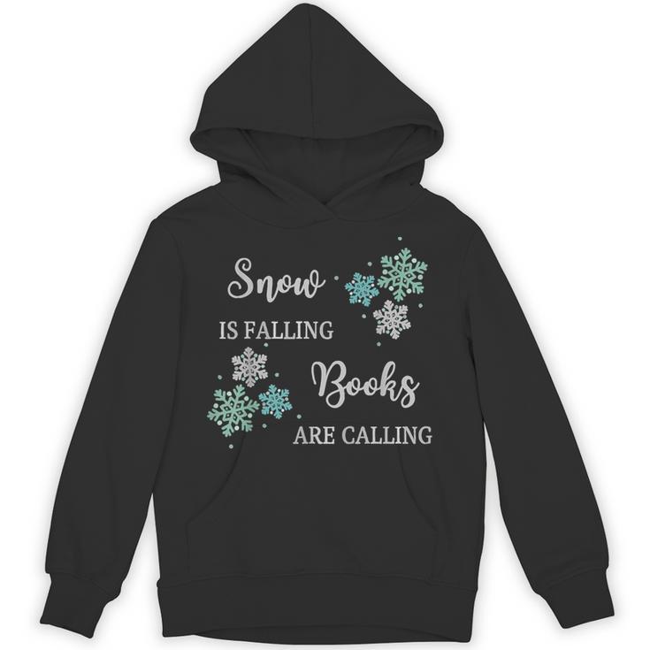 Christmas Shirts Snow Is Falling Books Are Calling Men Women Unisex Hoodie