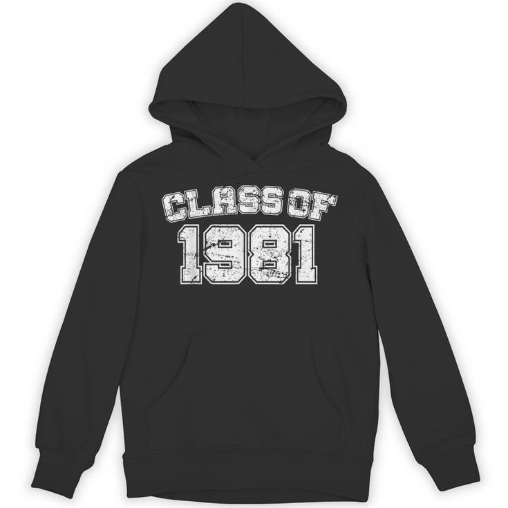 Class Of 1981 School Tee Shirt Graduation Class Party Unisex Hoodie