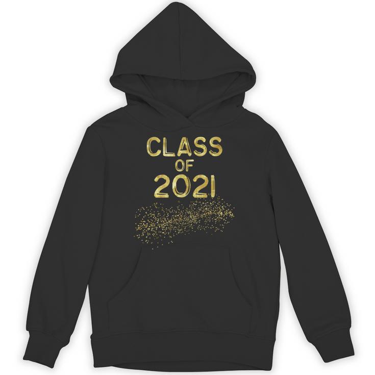 CLASS Of 2021 Gold Bokeh Confetti Fun Graduation Unisex Hoodie