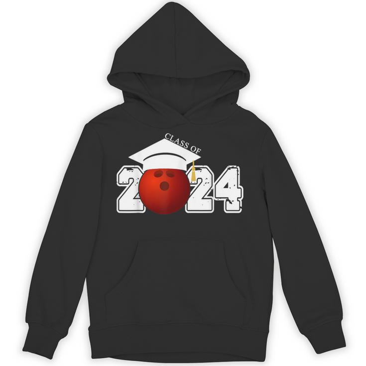 Class Of 2024 Graduation For Him Her Bowling Sports Unisex Hoodie