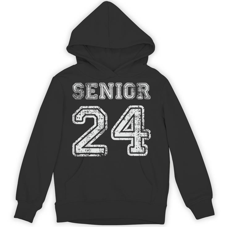 Class Of 2024 Senior Graduation Tee Back To School Vintage Unisex Hoodie