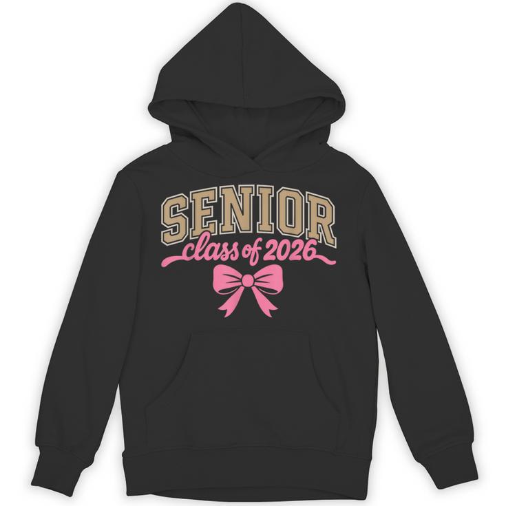 Class Of 2026 Pink Coquette Bow Senior Graduation Unisex Hoodie