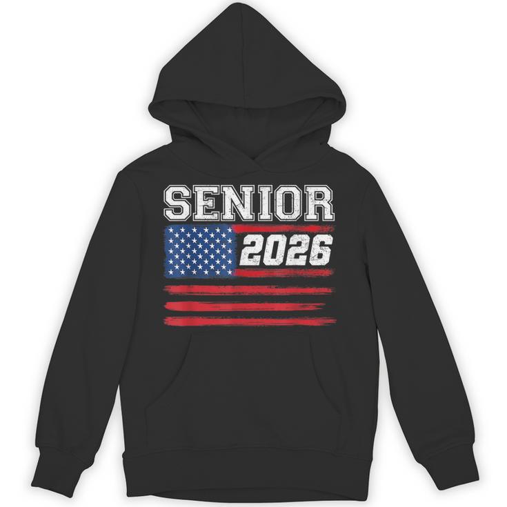Class Of 2026 Senior Back To School American Flag Graduation Unisex Hoodie