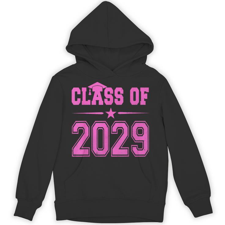 Class Of 2029 Pink Girls Shirt Graduation Unisex Hoodie