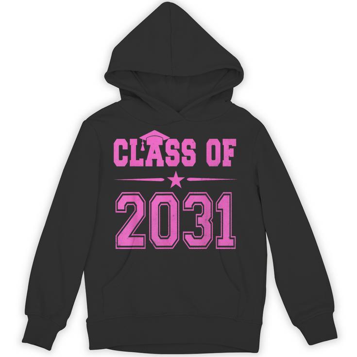Class Of 2031 Pink Girls Shirt Graduation Unisex Hoodie