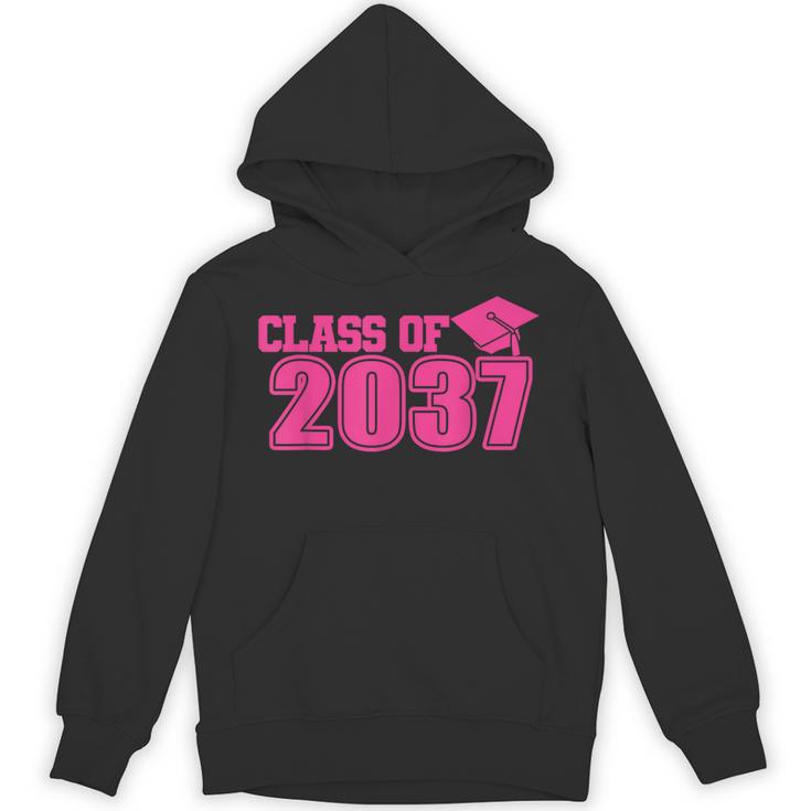 Class Of 2037 Pink Girls Growing Up School Memory Graduation Unisex Hoodie